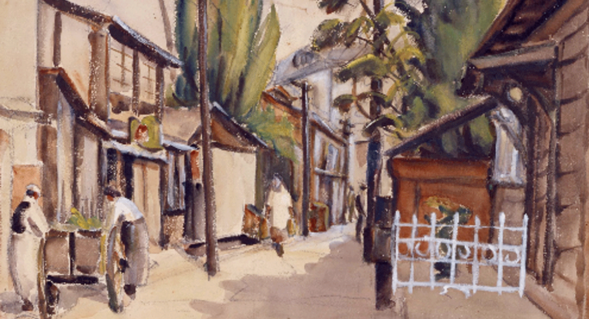 임용련 작품: 에르블레 풍경